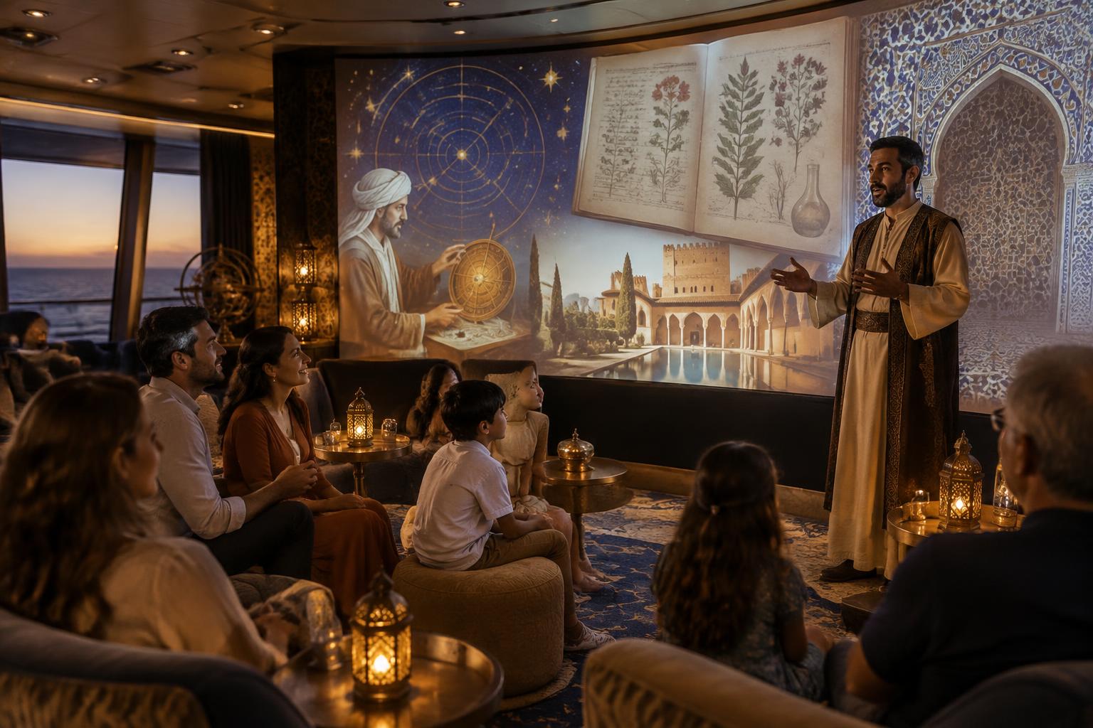 An optional Stories of Al-Andalus family session at sea