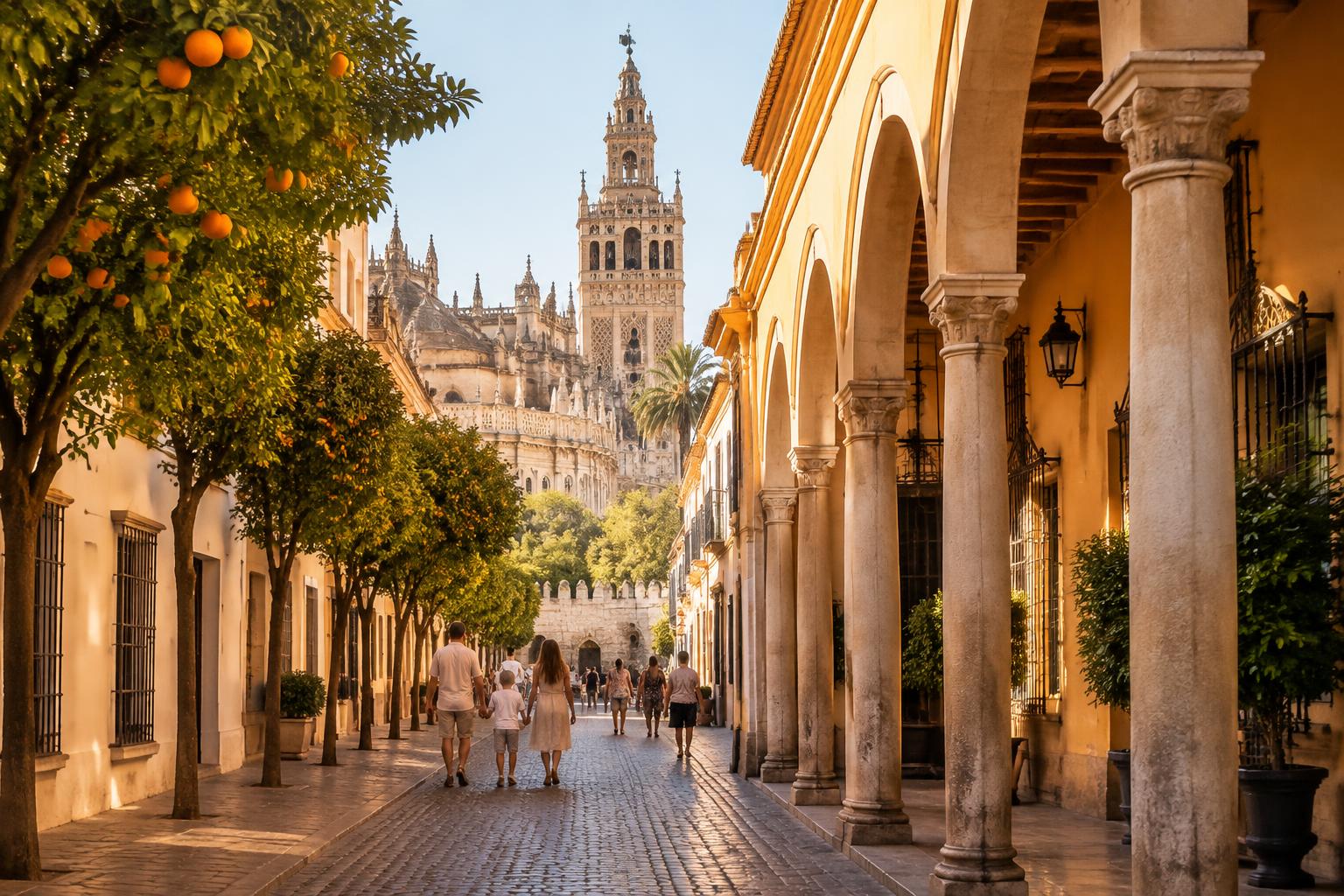 Cádiz and Seville on the landmark Andalusia day